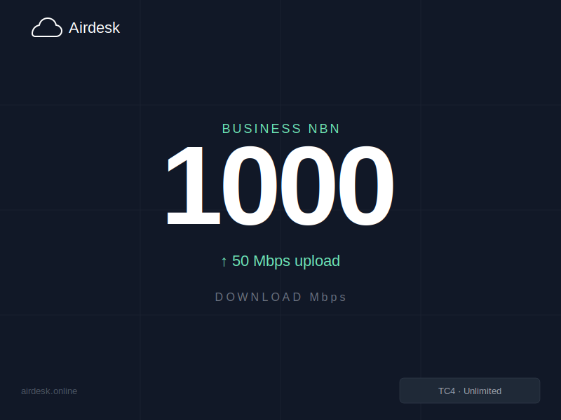 Airdesk NBN 1000/50 Business