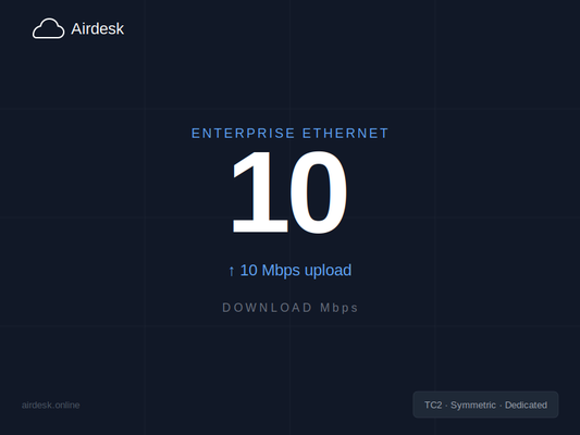 Airdesk Enterprise Ethernet 10Mbps