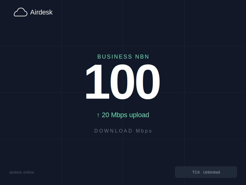 Airdesk NBN 100/20 Business
