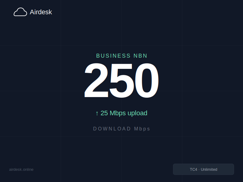 Airdesk NBN 250/25 Business