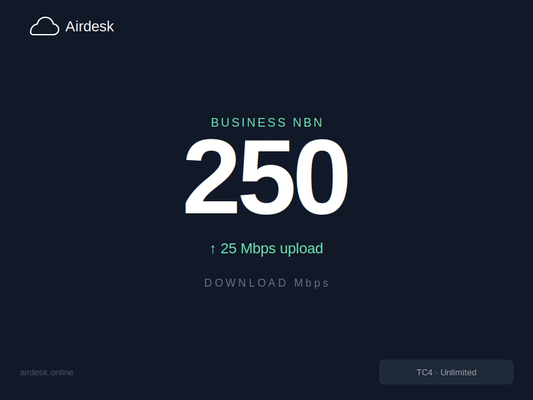 Airdesk NBN 250/25 Business