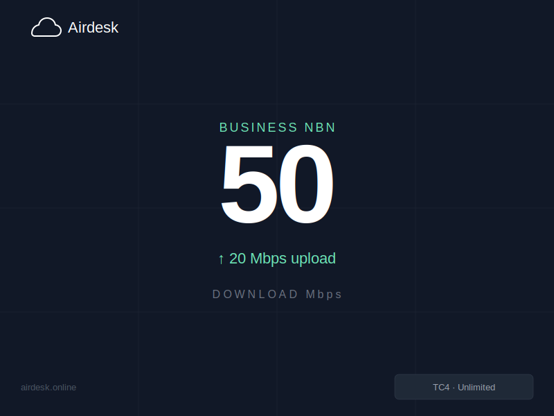 Airdesk NBN 50/20 Business